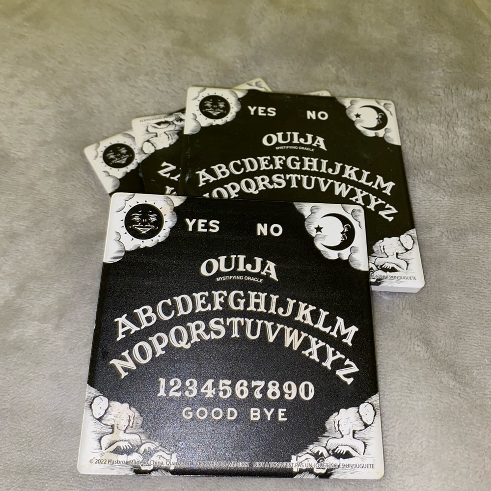 Ouija board coasters